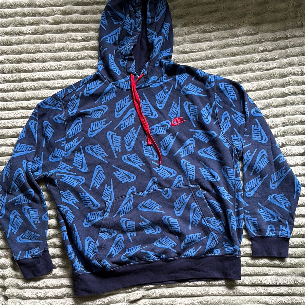 Nike Men's Blue Hoodie